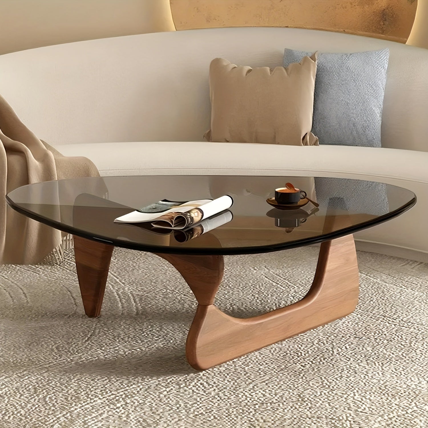 Table Basse Minimaliste Moderne en Verre